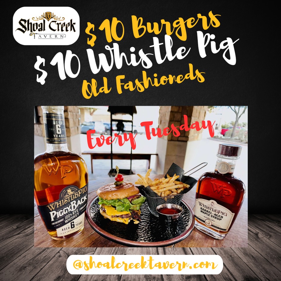 $10 Burgers & $10 Whistle Pig Old Fashioned's event photo