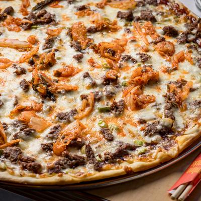 Korean Beef Pizza.