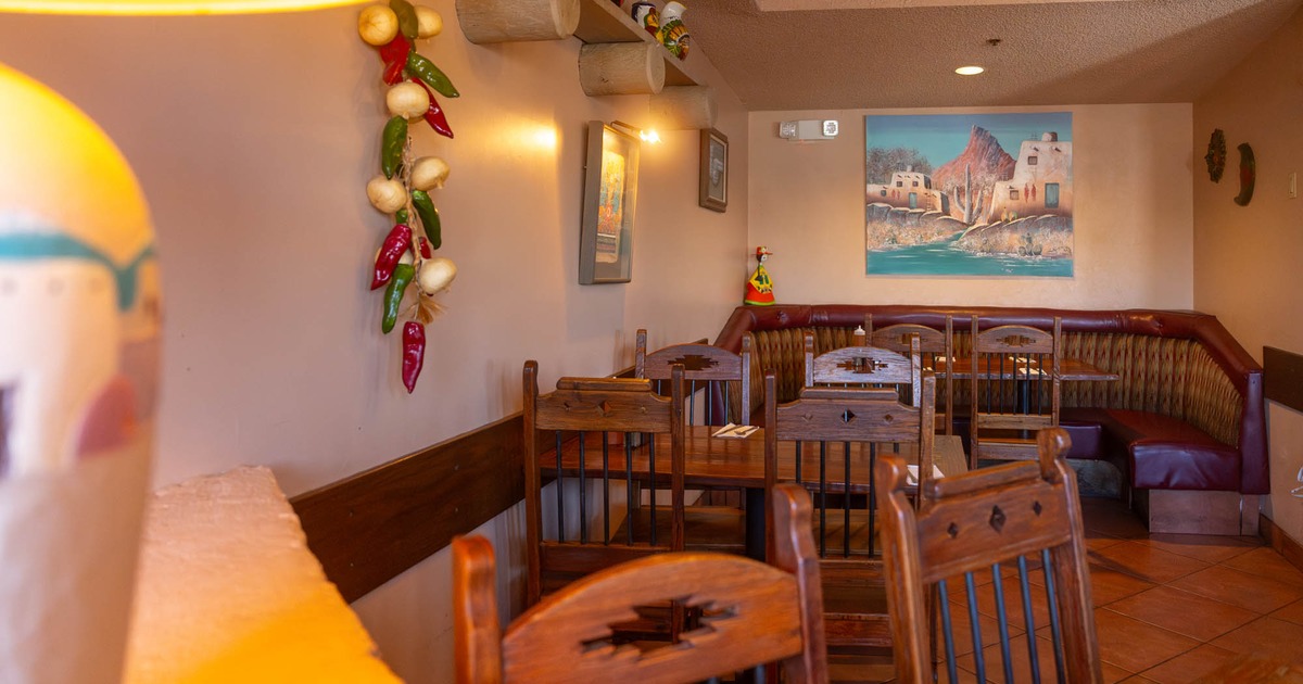 Interior, dining area, tables with chairs, 