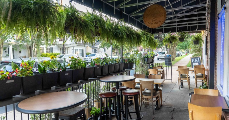 Exterior, tables and chairs