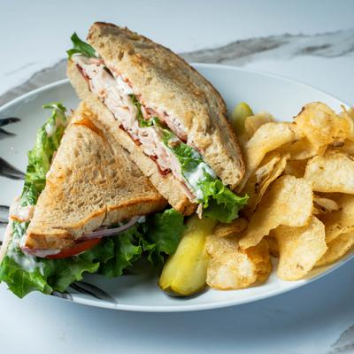 Turkey bacon ranch sandwich.