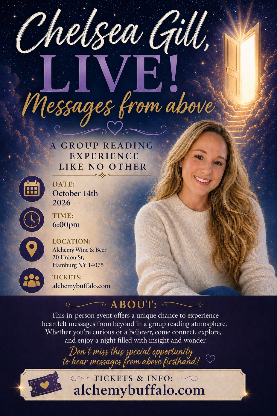 Messages From Above: Gallery Reading with Psychic Medium Chelsea Gill event photo