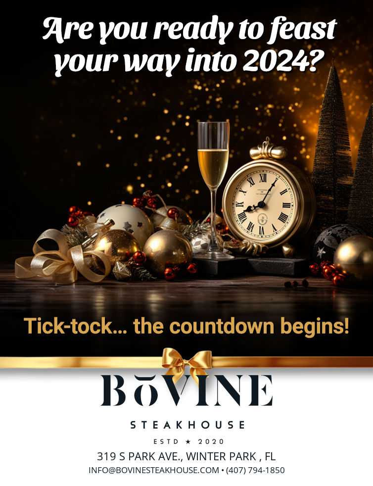 A pop up website flyer to invite guests to dine with us on new year's eve.