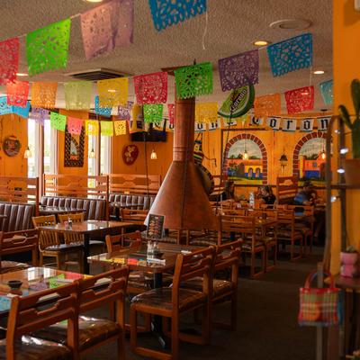 The restaurant's interior.