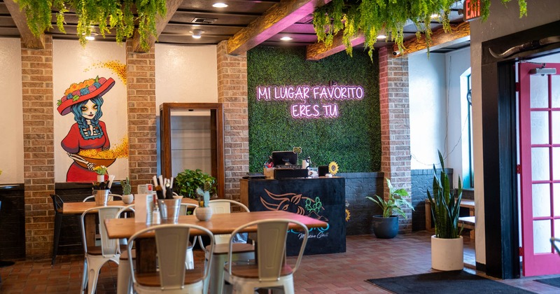 Interior, dining area