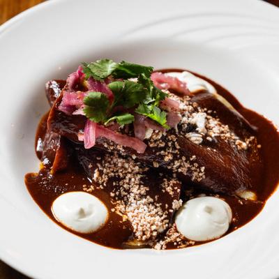 House made Mole at 13 Tacos & Taps.