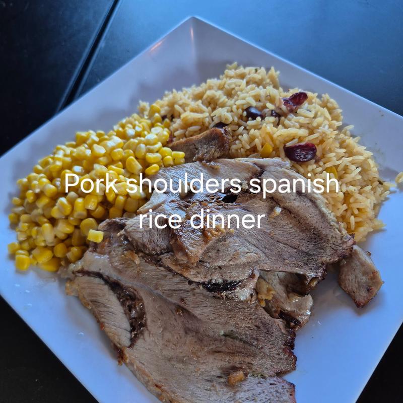 Pork Shoulder and Spanish Rice photo