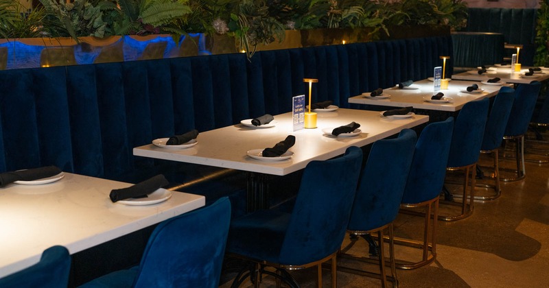 Tables ready for guests