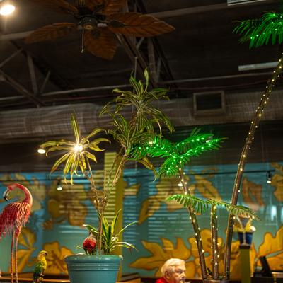 Interior, flower decoration.