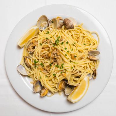 Seafood linguine.