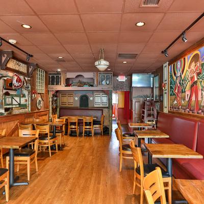 The interior of the venue.