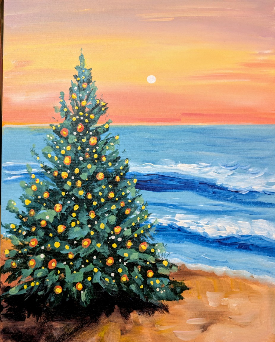 A Christmas Paint Party event photo