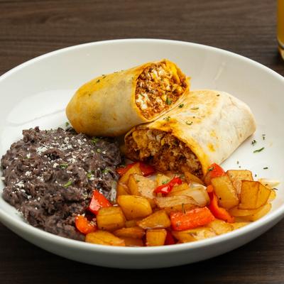 Chorizo Breakfast Burrito.