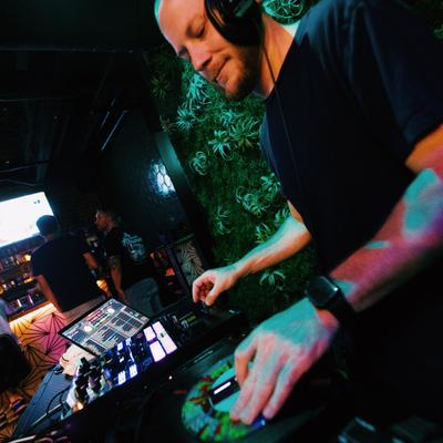 Interior, DJ playing music for guests