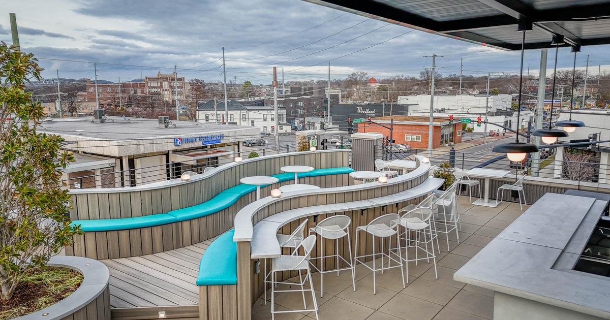 Seating area on the rooftop