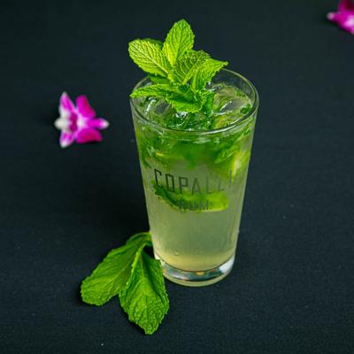 A glass of Mojito.