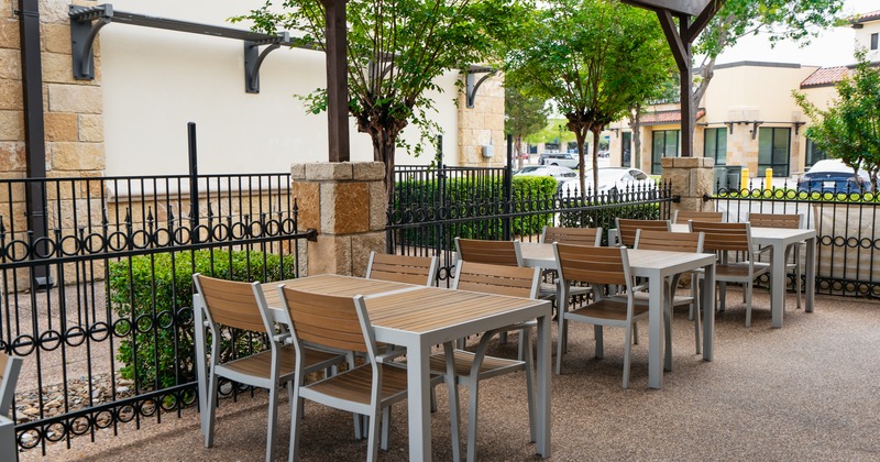 Outdoor seating area