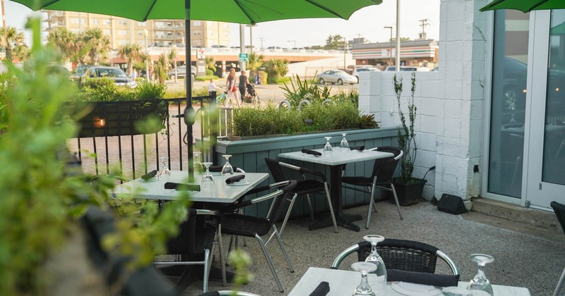 exterior seating area