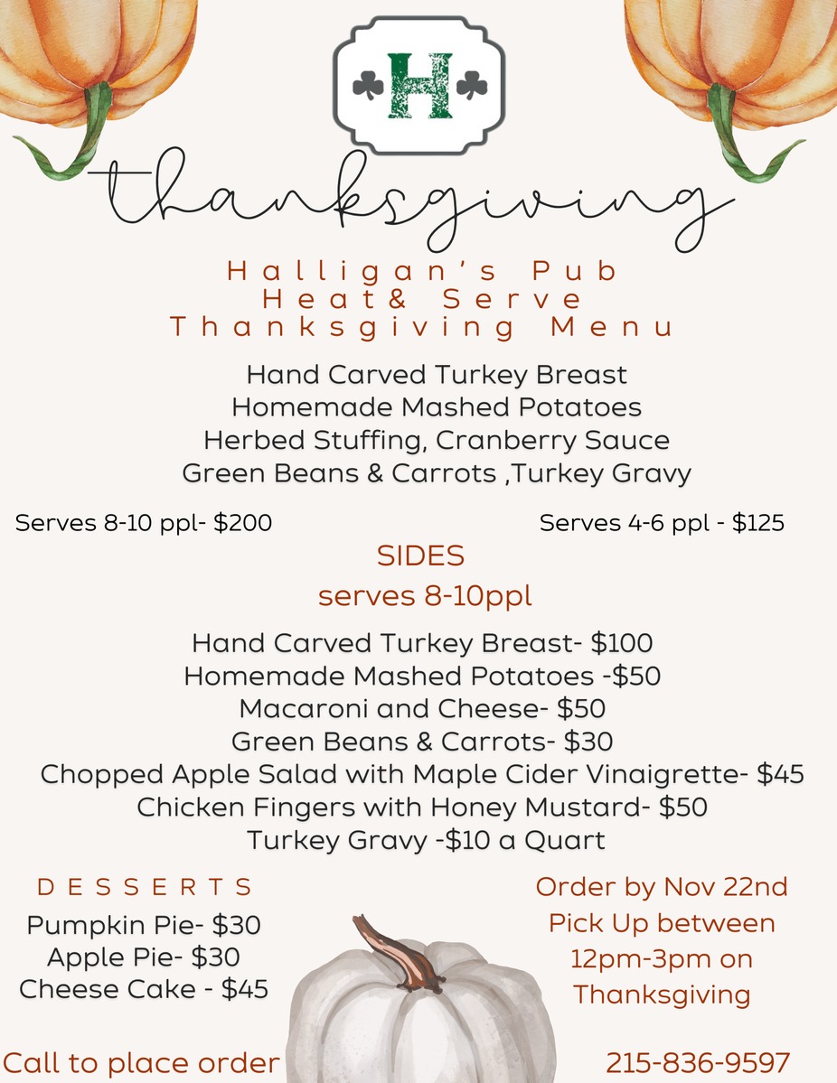 Thanksgiving Heat and Serve Menu event photo