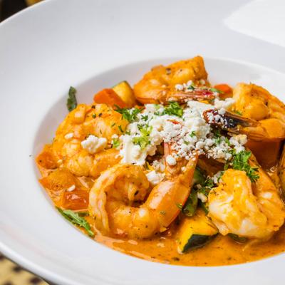 Brazilian coconut and prawn stew.
