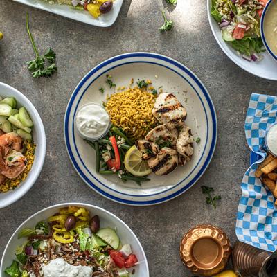 Various food dishes.