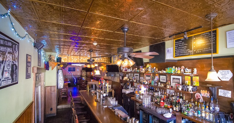 Interior, bar and seating area