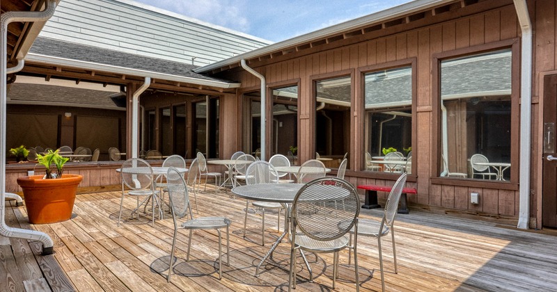 Exterior seating area