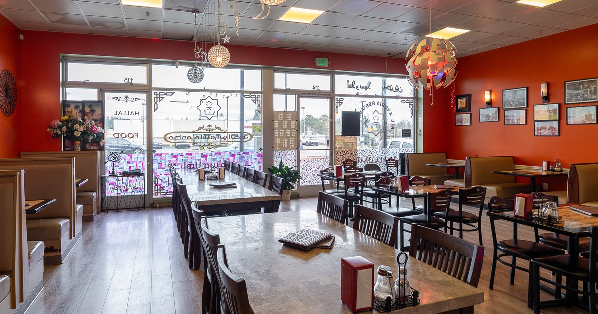 Spacious and cozy interior dining area