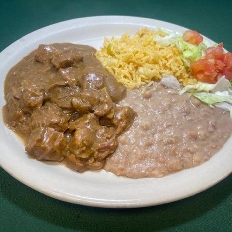 menu item 24 of 58, Carne Guisada Dinner