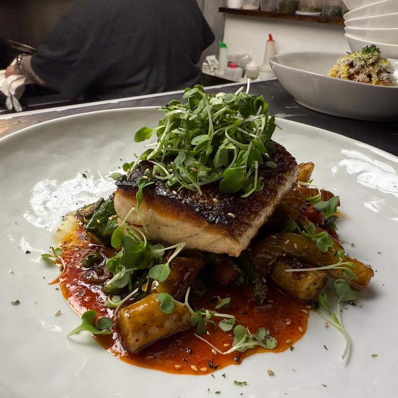 Panko crusted halibut photo