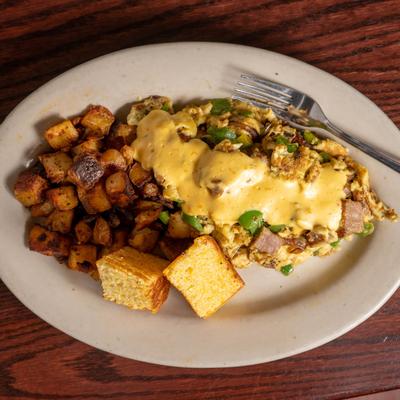 Elvis' Memphis Scramble plate.