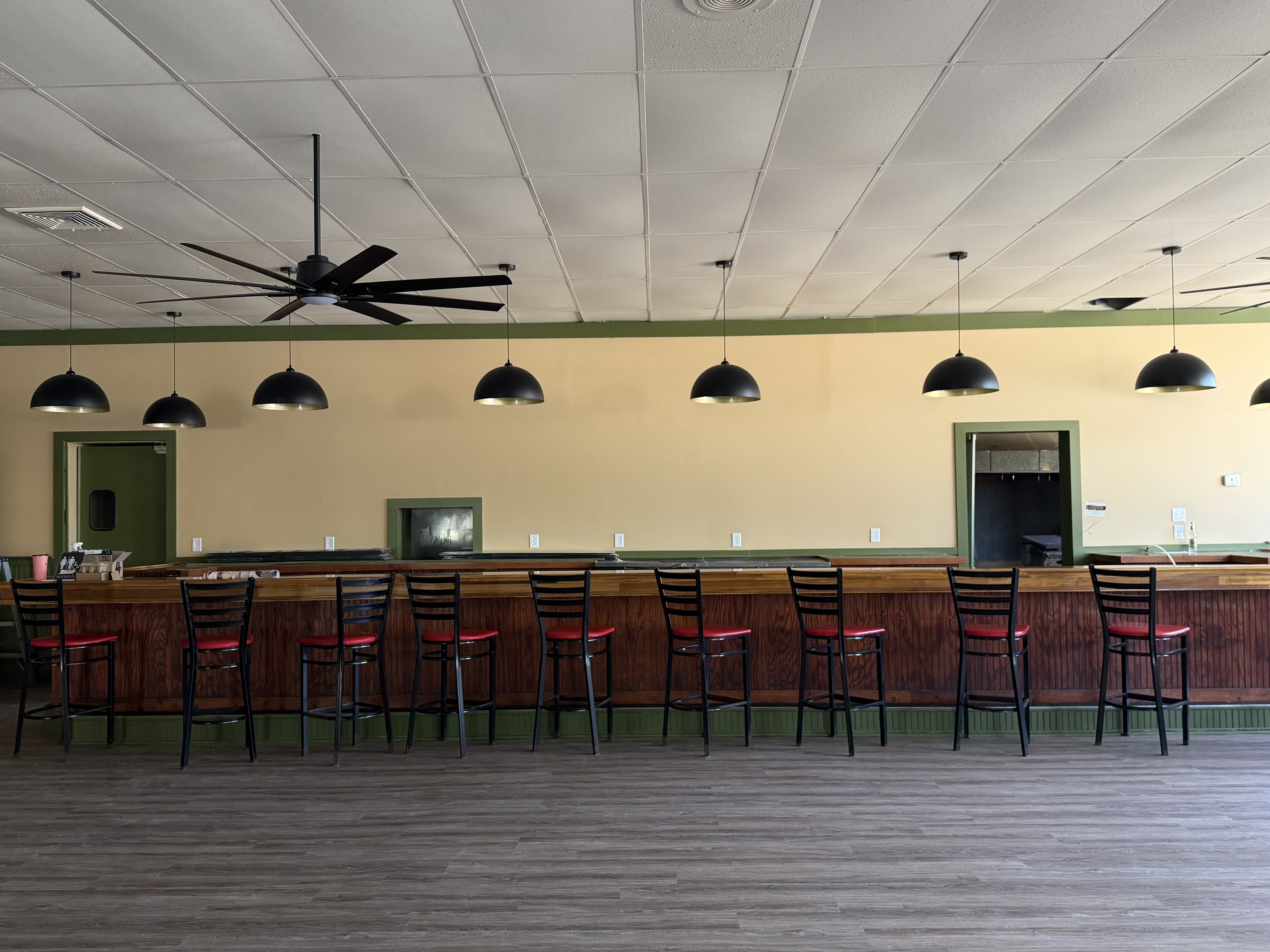 Sneak peak at our new bar.