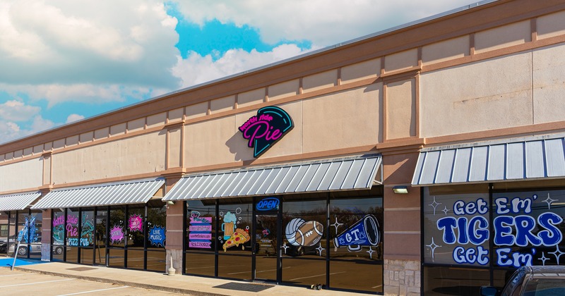 Exterior, front view to restaurant