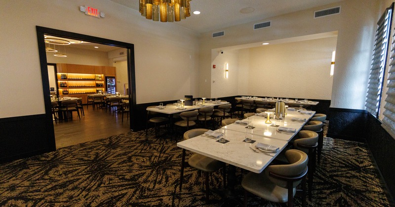 Interior, spacious dining area