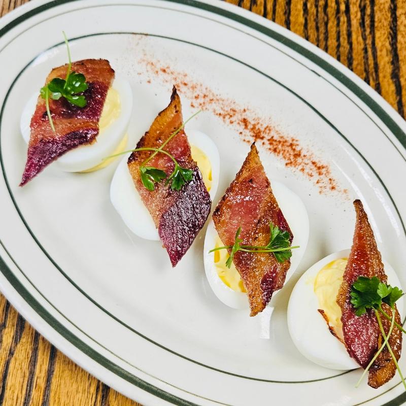 Candied Bacon Deviled Eggs photo