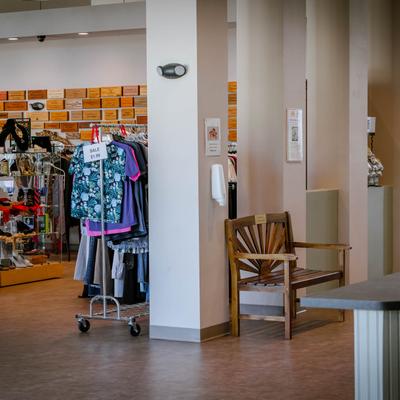 Interior, merchandise store.