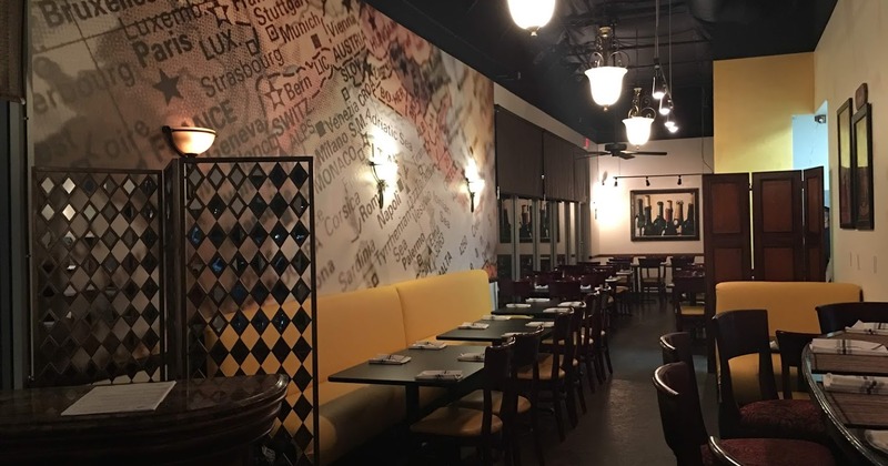 Interior, dining room seating area