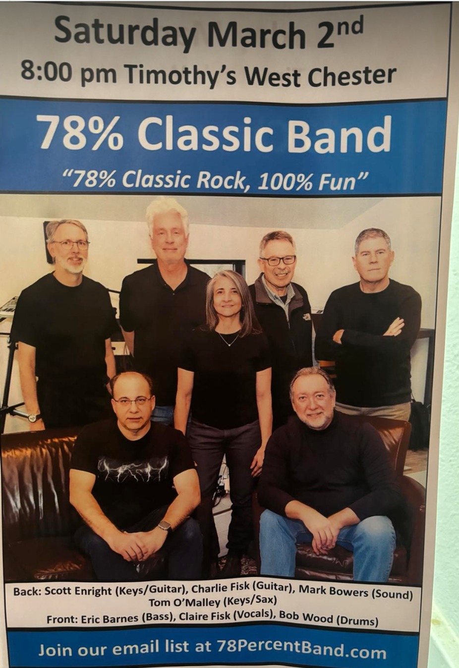 78% band event photo