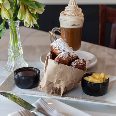 Boston cream beignet.