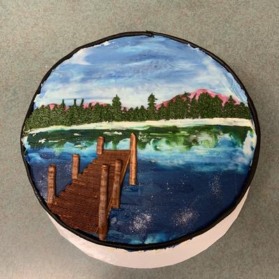 Landscape decorative cakes