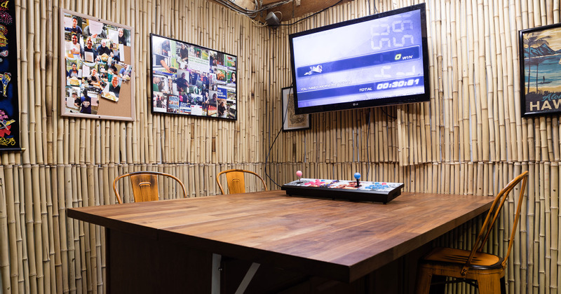 Interior, Tv and a table ready for guests