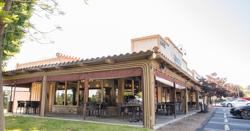 Exterior, sitting area and parking