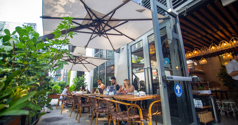 Exterior, patio area