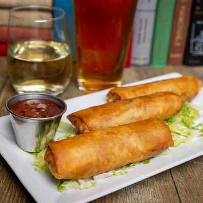 Spring Rolls with dip.