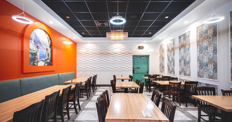 Interior, dining area