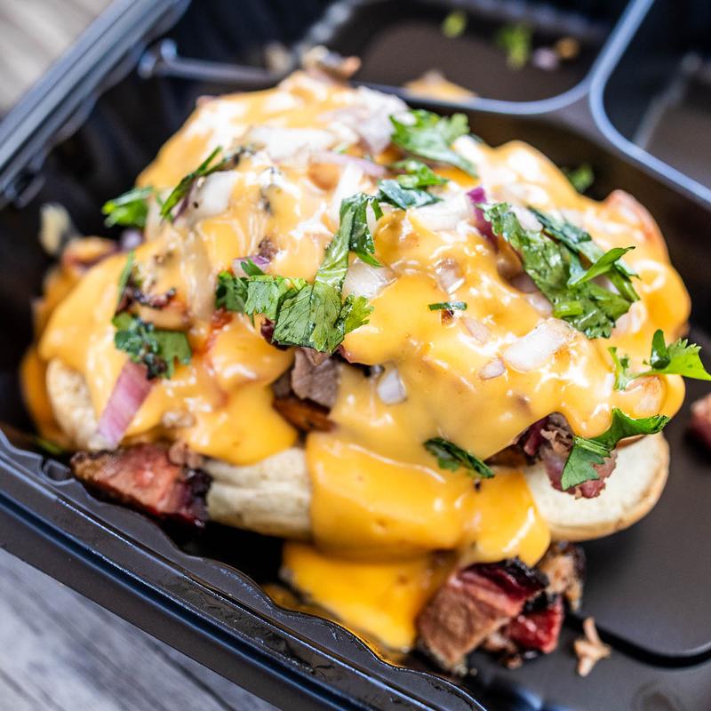 menu item 1 of 15, J. Low's “Texas Dawgs”