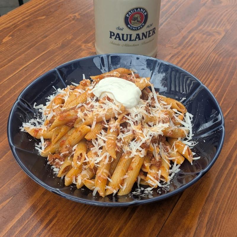 Nudeln mit Hackfleischsoße - Penne With Bolognese Sauce photo