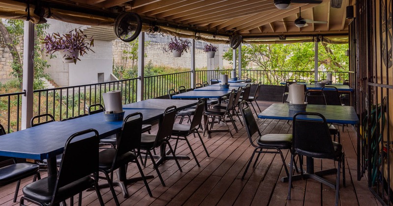 Exterior, tables and chairs on patio