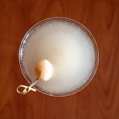 Lychee Martini, top view.