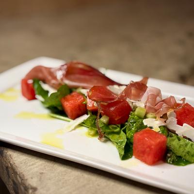 Watermelon and feta salad.